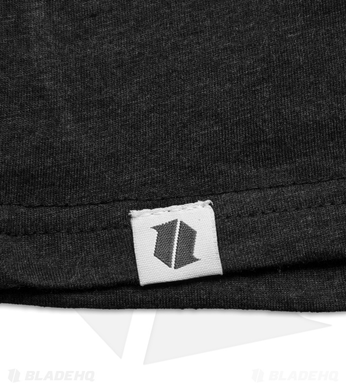 Blade HQ Premium Gray Shield Logo Black Short Sleeve T-Shirt