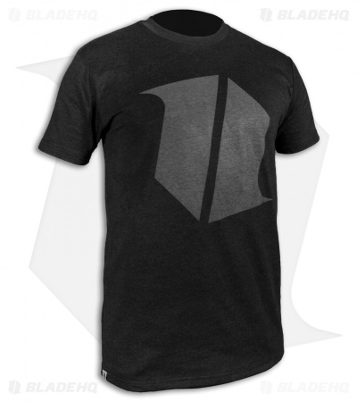 Blade HQ Premium Gray Shield Logo Black Short Sleeve T-Shirt