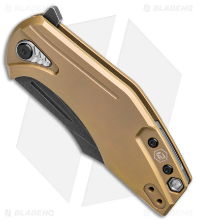 BRS E-Volve Overwatch Frame Lock Knife Bronze Titanium (3.625" Black SW)