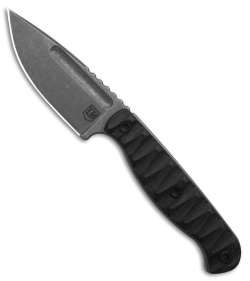 Lionhearted Bladeworks Blue Ridge Scout Fixed Blade Knife Black G-10 (3" SW)