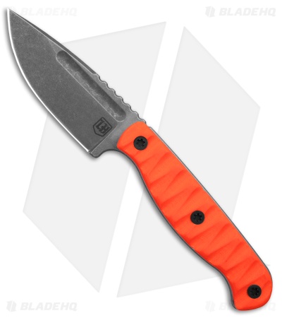 Lionhearted Bladeworks Blue Ridge Scout Fixed Blade Knife Orange G-10 (3" SW)