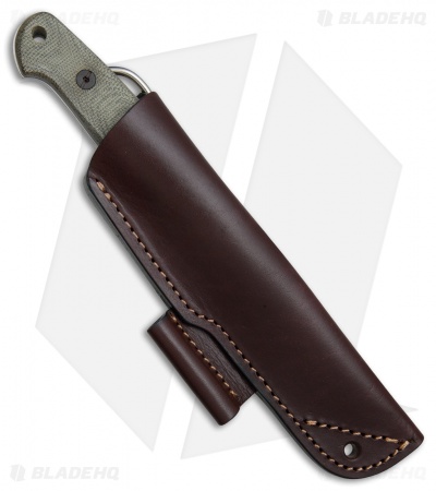 Boker Arbolito Bushcraft Micarta Fixed Blade Knife Green Micarta (4" Satin)
