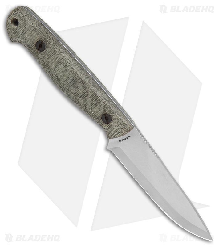 Boker Arbolito Bushcraft Micarta Fixed Blade Knife Green Micarta (4" Satin)