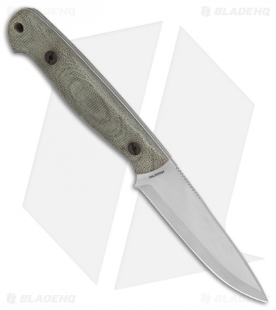 Boker Arbolito Bushcraft Micarta Fixed Blade Knife Green Micarta (4" Satin)