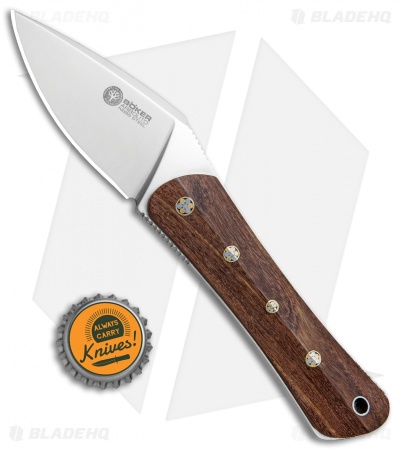 Boker Arbolito Farkas Nomad Fixed Blade Knife Guayacan Ebony