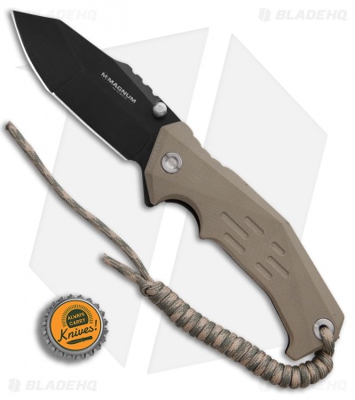 Boker Magnum Dune Buggy Liner Lock Knife Brown G-10 (3.5" Black) 01SC360