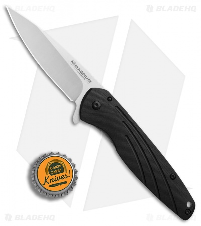 Boker Magnum Ellipse Frame Lock Knife Black G-10 (3.1" Stonewash) 01SC488