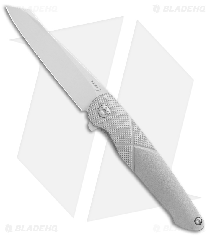SENGOKU 謙信　シルバー Boker Plus Gent-X | Frame Lock Knife | Orange Peel Titanium
