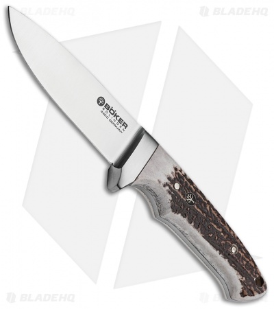 Boker Integral 2.0 Fixed Blade Knife Stag (4" Satin)