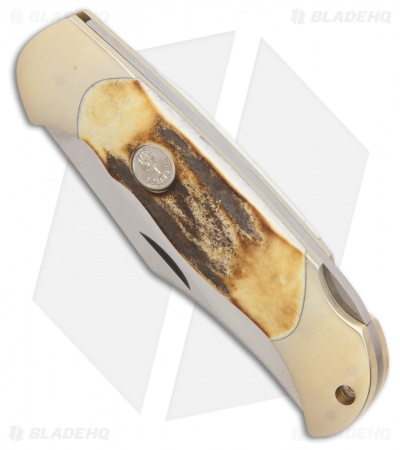 Boker Junior Scout Lockback Knife Stag (2.6" Satin) 111910