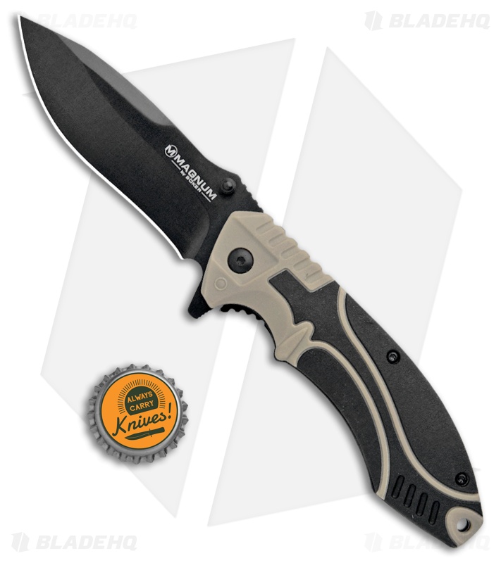 Boker Plus Advance Pro Liner Lock Knife Desert Tan (3.5" Black)