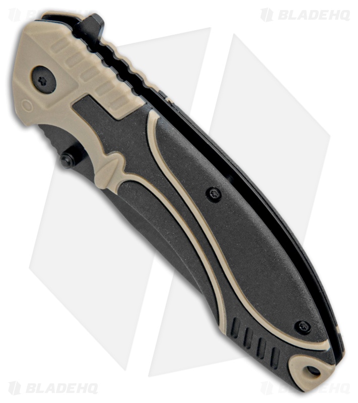 Boker Plus Advance Pro Liner Lock Knife Desert Tan (3.5" Black)