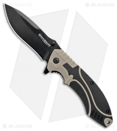 Boker Plus Advance Pro Liner Lock Knife Desert Tan (3.5" Black)