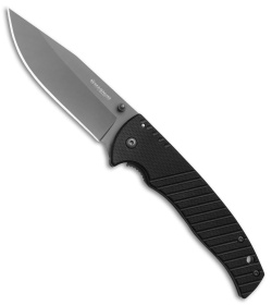 Boker Magnum Black Flash Spring Assisted Knife Black G-10 (3.7" Gray)