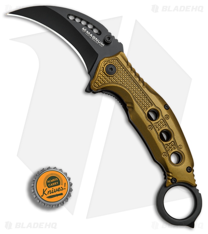 Boker Magnum Black Scorpion Liner Lock Karambit Knife (2.75" Black) 01MB713