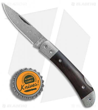 Boker Magnum Damascus Countess Lockback Knife Ebony (2.1" Damascus) 01MB049DAM