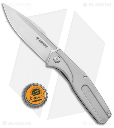 Boker Magnum The Milled One Frame Lock Knife Steel (3.5" Satin)