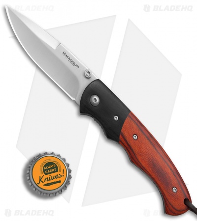 Boker Magnum Woodpecker Liner Lock Knife Pakkawood (3.3" Satin)  01MB711