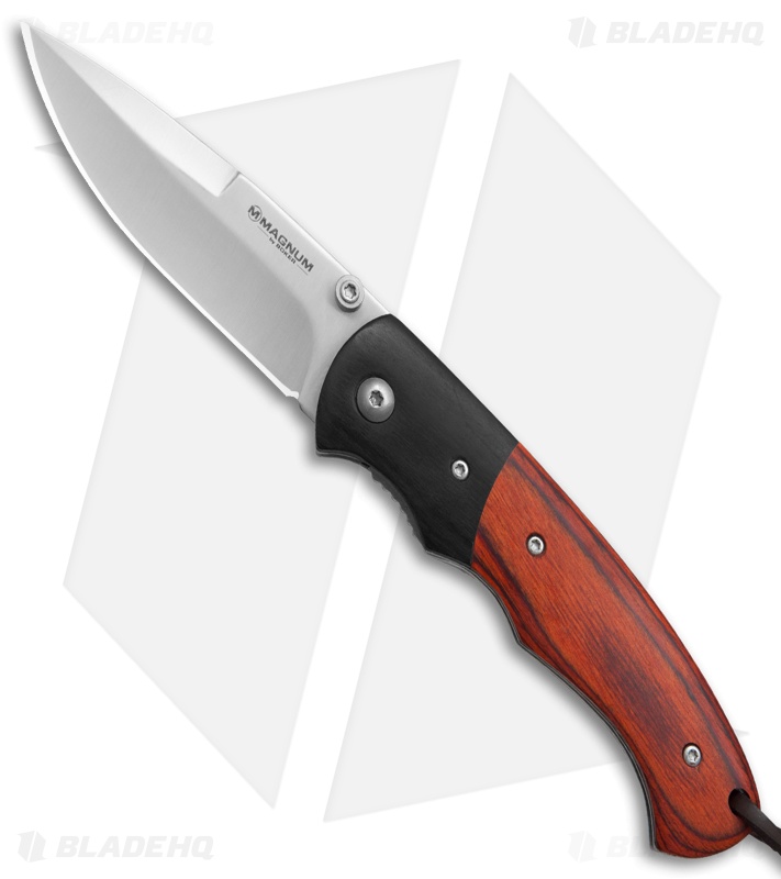 Boker Magnum Woodpecker Liner Lock Knife Pakkawood (3.3" Satin)  01MB711