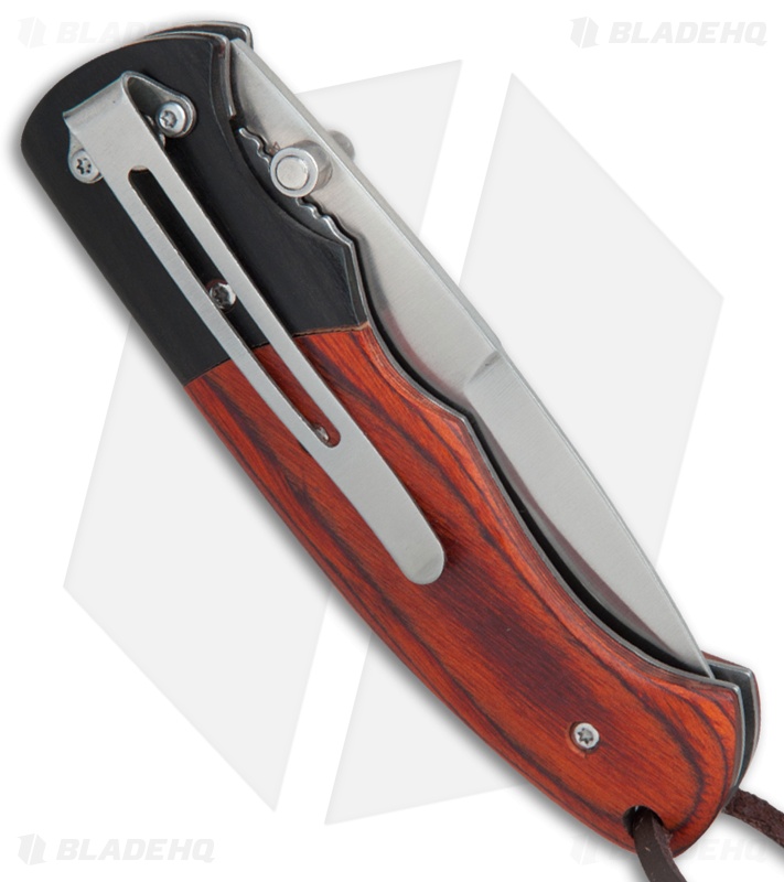 Boker Magnum Woodpecker Liner Lock Knife Pakkawood (3.3" Satin)  01MB711