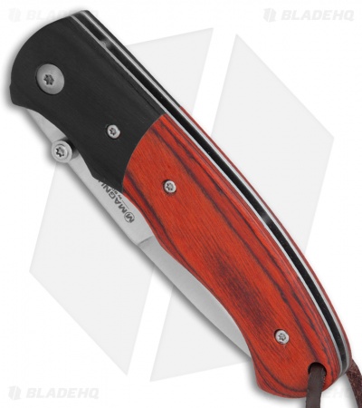 Boker Magnum Woodpecker Liner Lock Knife Pakkawood (3.3" Satin)  01MB711