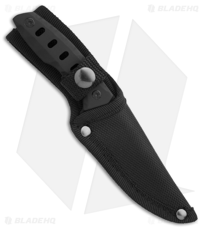 Boker Magnum Oblong Hole Fixed Blade Knife Black Neoprene (3.3" Black) 02RY689