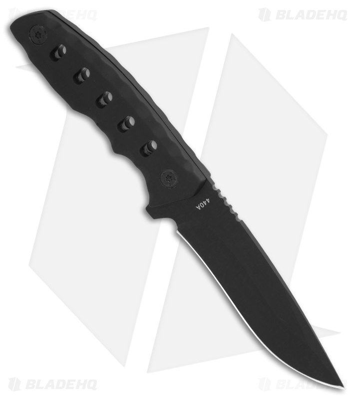 Boker Magnum Oblong Hole Fixed Blade Knife Black Neoprene (3.3" Black) 02RY689