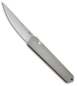Boker Plus Kwaiken Automatic Knife Stonewash Aluminum (3.4" Stonewash)