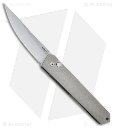 Boker Plus Kwaiken Automatic Knife Stonewash Aluminum (3.4" Stonewash)
