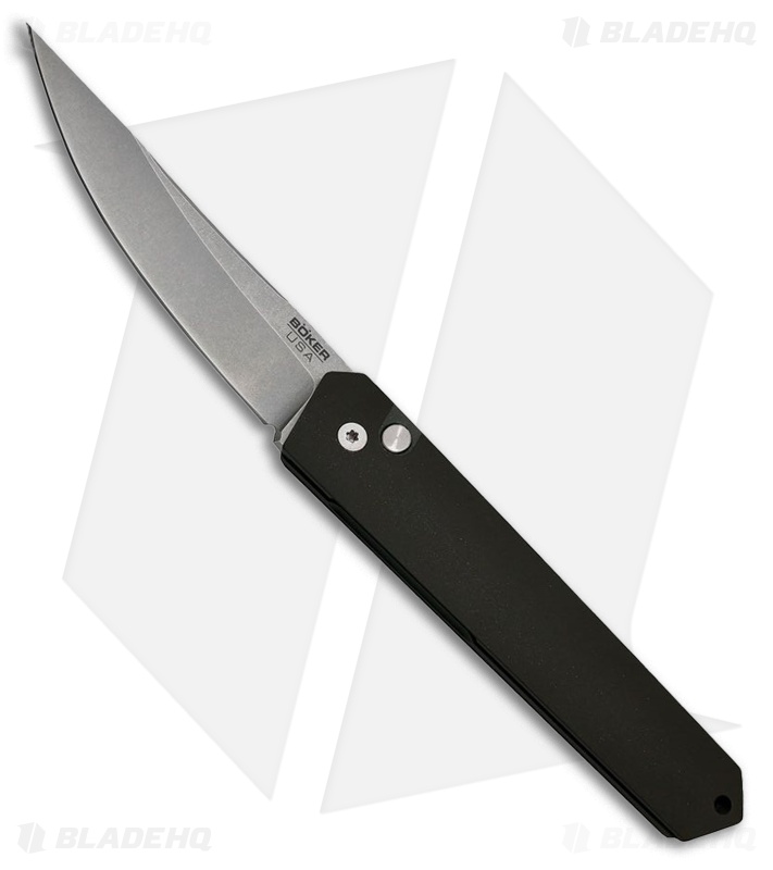 Boker Burnley Kwaiken Automatic Knife Black (3.5" Stonewash) 06EX291 Pro-Tech