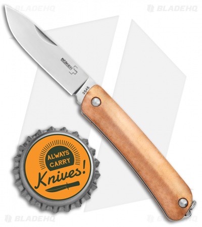 Boker Plus Mini Tech Tool 1 Slip Joint Knife Copper (2" Polish)