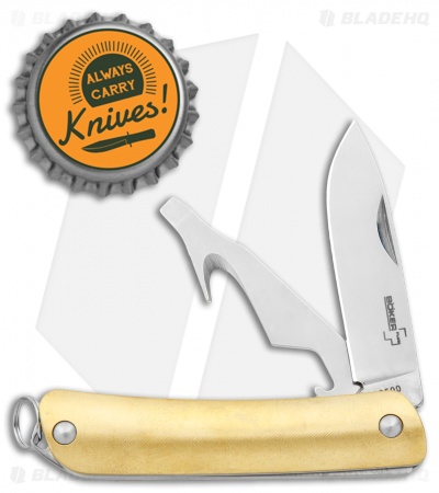 Boker Plus Mini Tech Tool  2 Multi Tool Brass (4-in-1)