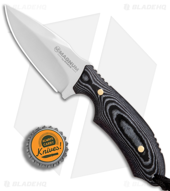 Boker Magnum Racoon Fixed Blade Knife Micarta (3" Mirror) 02SC050