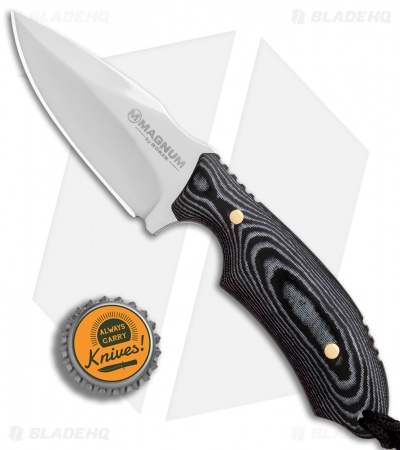 Boker Magnum Racoon Fixed Blade Knife Micarta (3" Mirror) 02SC050