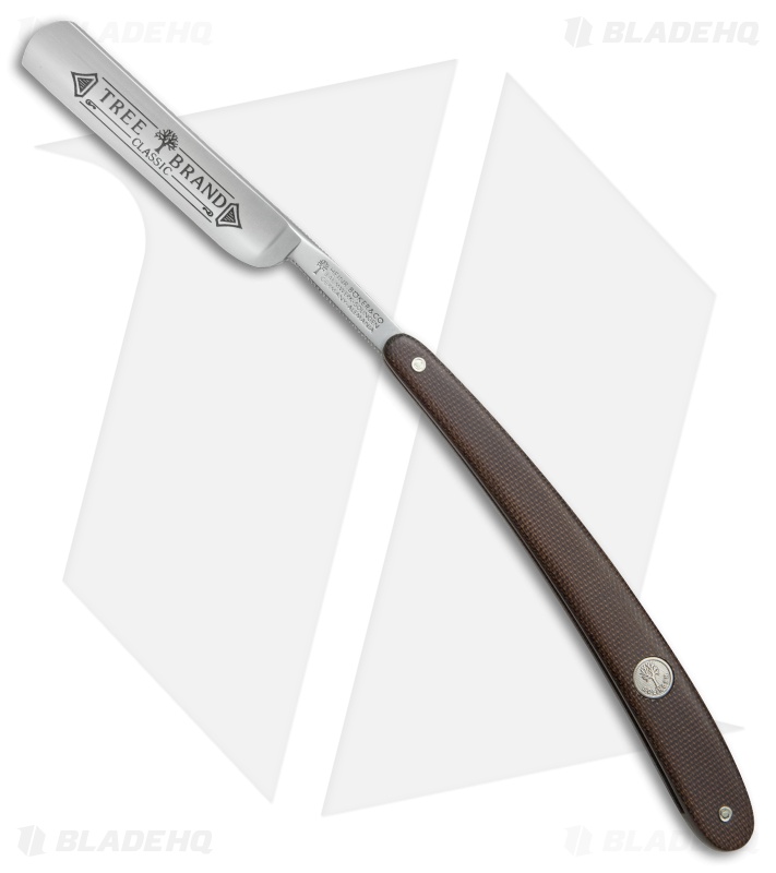 Boker Tree Brand Spanish Point Razor Canvas Micarta (5/8" Carbon Steel) 140426
