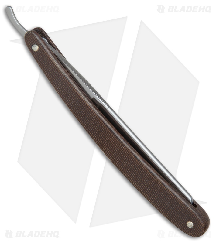 Boker Tree Brand Spanish Point Razor Canvas Micarta (5/8" Carbon Steel) 140426