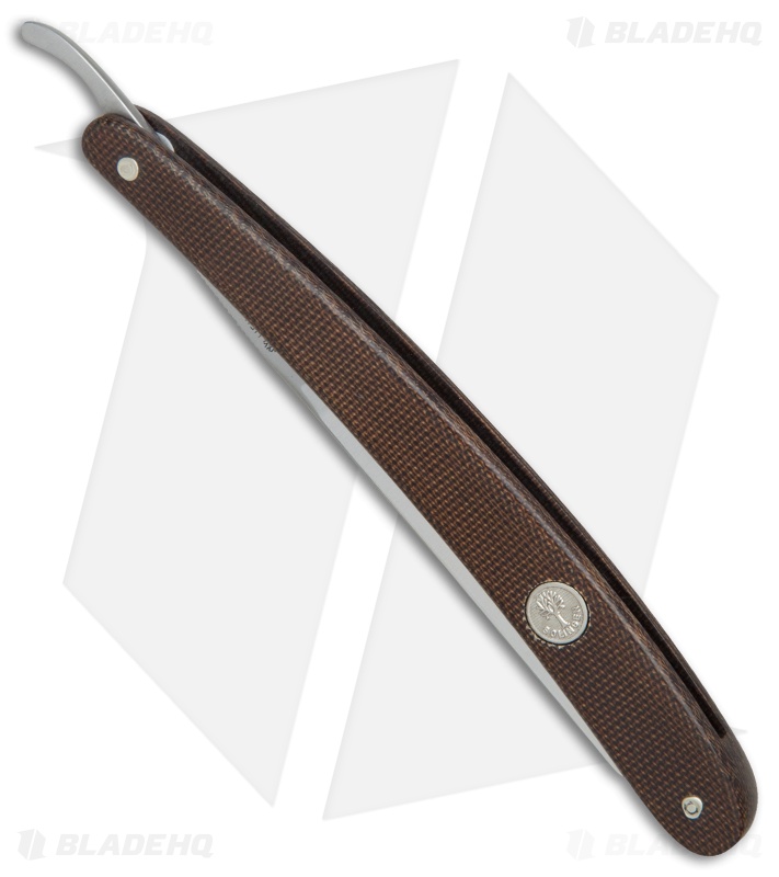 Boker Tree Brand Spanish Point Razor Canvas Micarta (5/8" Carbon Steel) 140426