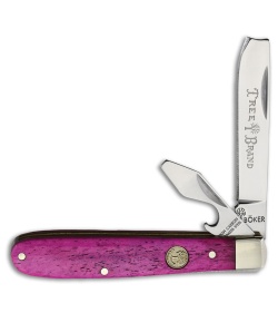 Boker Razor Jack Slip Joint Knife 3" Purple Smooth Bone (BO110716)