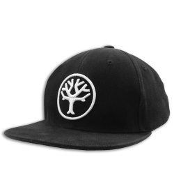 Boker Tree Snapback Black Ball Cap White Logo (Adjustable)
