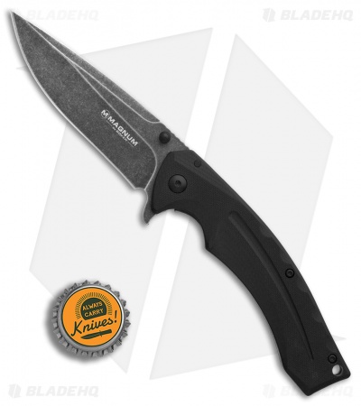 Boker T-Rex Eyetooth Frame Lock Knife Black G-10 (3.6" Black Stonewash) 01RY971