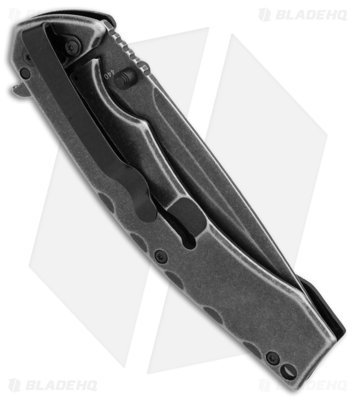 Boker T-Rex Eyetooth Frame Lock Knife Black G-10 (3.6" Black Stonewash) 01RY971
