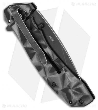 Boker Topographic Frame Lock Knife  (3.2" Black Stonewash) 01MB636