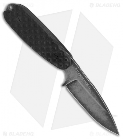 Bradford Knives Guardian3.5 Fixed Blade Black G-10 (3.75" Sabre Nimbus)