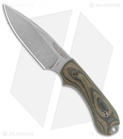 Bradford Knives Guardian3 Fixed Blade 3D Camo Micarta (False Edge