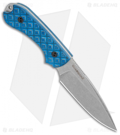 Bradford Knives Guardian3 Fixed Blade Black/Blue G-10 (3.5" False Edge AEB-L SW)