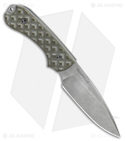 Bradford Knives Guardian3 Fixed Blade OG Green G-10 (3.5" False Edge AEB-L SW)
