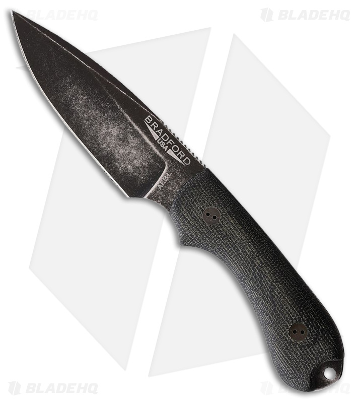 Bradford Guardian 3 DP Black Micarta/Black AEB-L - Blade HQ
