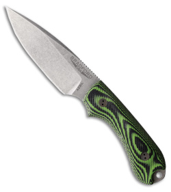 Bradford Knives Guardian 3 Drop Point Knife 3D Black/Green G-10 (3.5" SW AEB-L)