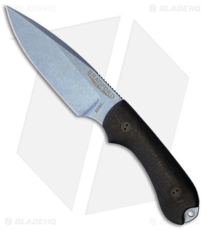 Bradford Guardian 3 Fixed Blade Knife Carbon Fiber Blue