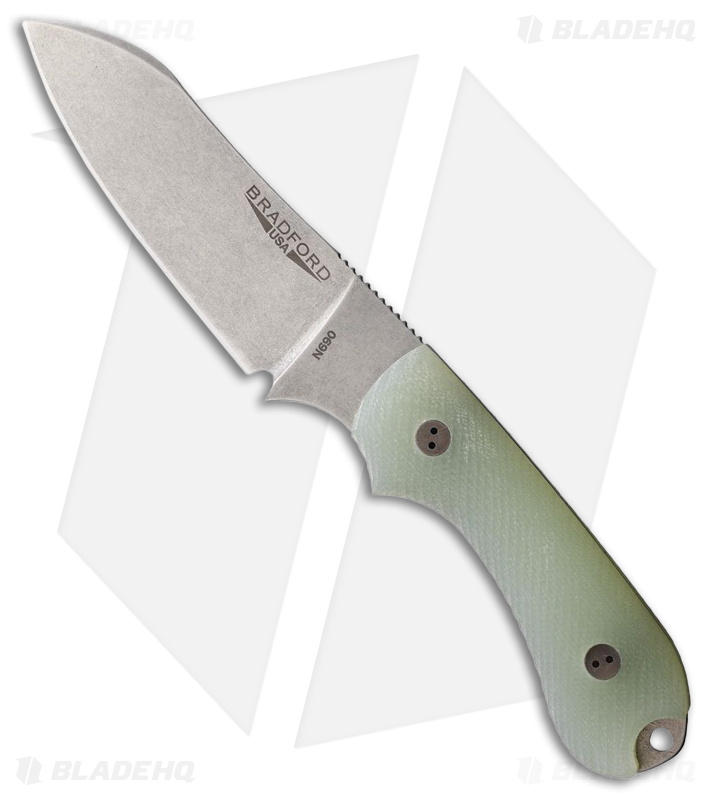 Bradford Guardian 3 Sheepsfoot Jade G-10 SW N690 - Blade HQ